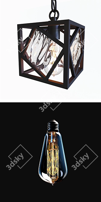 Fata Morgana Pendant: Elegant lighting solution 3D model image 2