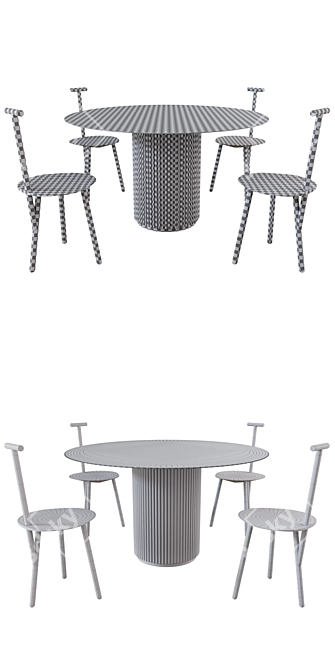 Faye Toogood Spade Chair & Palais Royal Table 3D model image 3