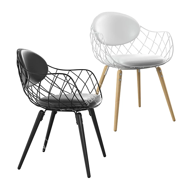 Sleek Magis Pina Chair 3D model image 1