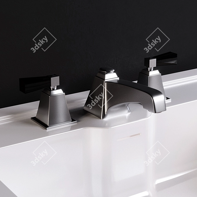 Elegant NOBEL Basin with Pedestal 3D model image 3