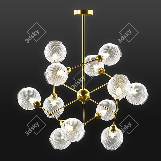 Elegant Lumion Everly Chandelier 3D model image 1