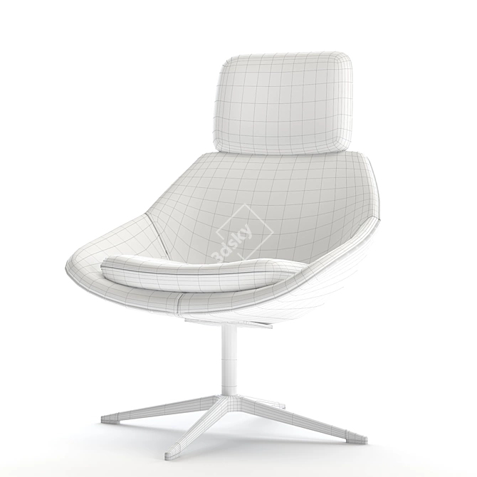 Allermuir Open A641: Modern Colorful Chair 3D model image 3
