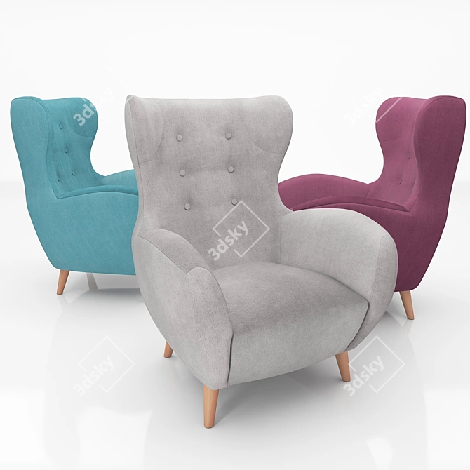 Passo Laforma Armchair: Stylish and Comfortable 3D model image 2