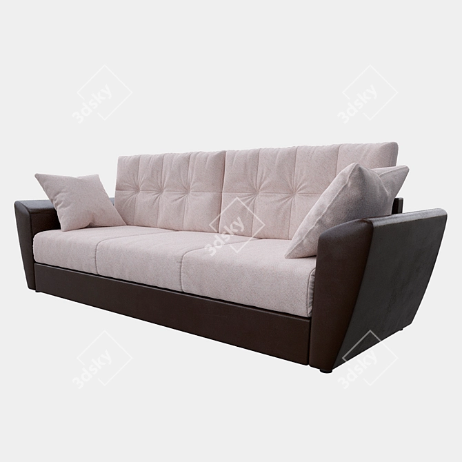 Elegant Madeira Deluxe Sofa 3D model image 1
