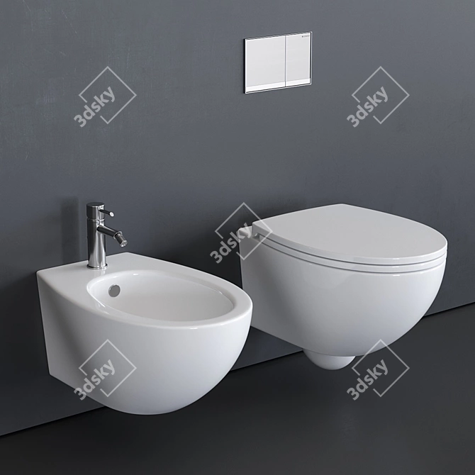Elegant Ceramica Catalano Velis WC 3D model image 1