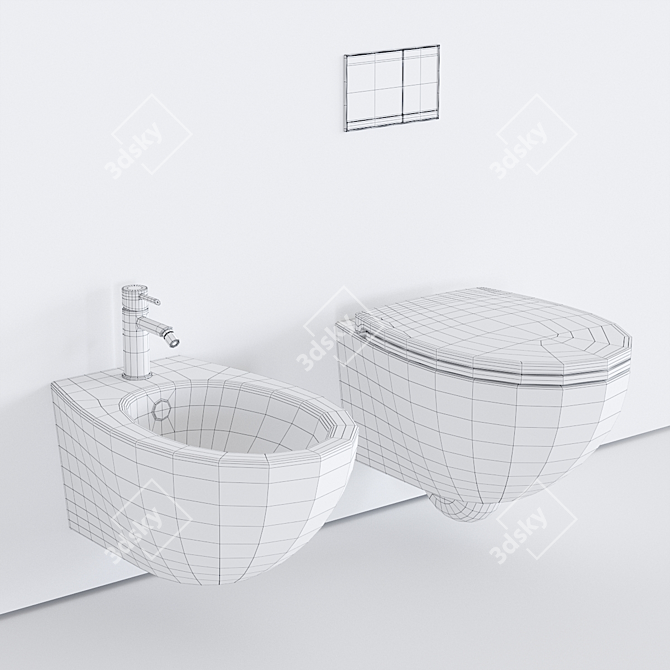 Elegant Ceramica Catalano Velis WC 3D model image 3