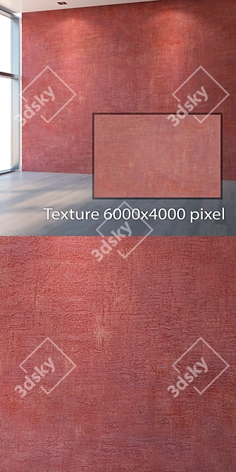Seamless Plaster Texture in 4K 3D model image 2