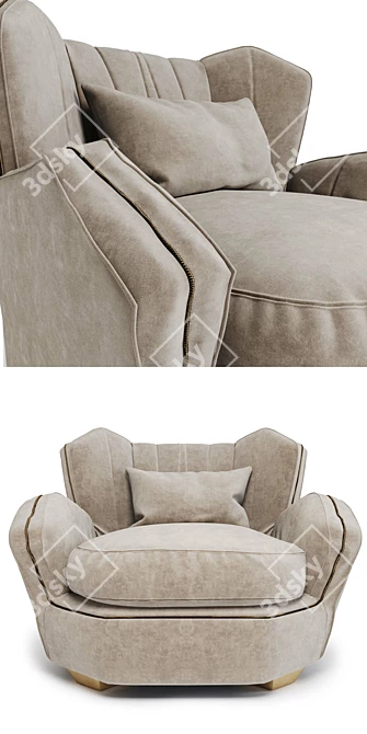 Title: Visionnaire Hemingway Chair 3D model image 2