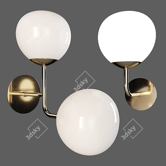 Maytoni Erich Wall Lamp (MOD221-WL-01-G and MOD221-WL-02-G) 3D model image 1