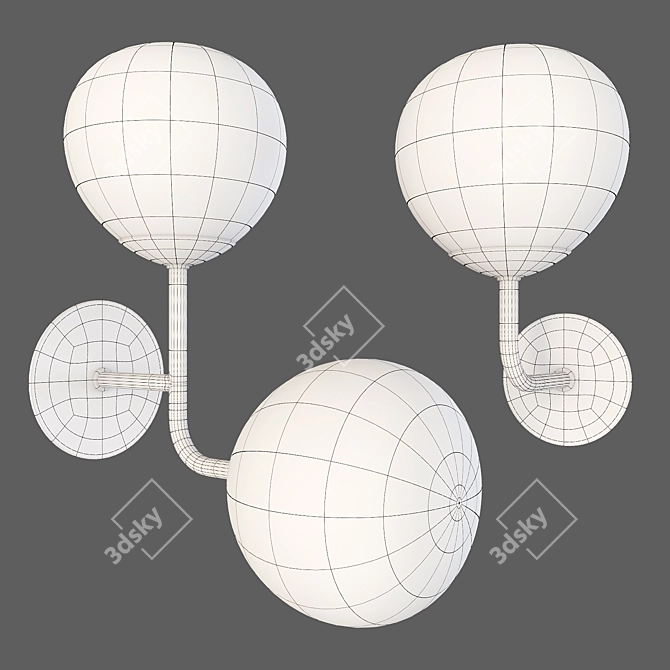 Maytoni Erich Wall Lamp (MOD221-WL-01-G and MOD221-WL-02-G) 3D model image 2