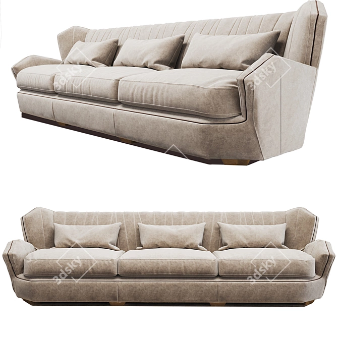 Hemingway Sofa: Luxurious Elegance by Visionnaire 3D model image 1