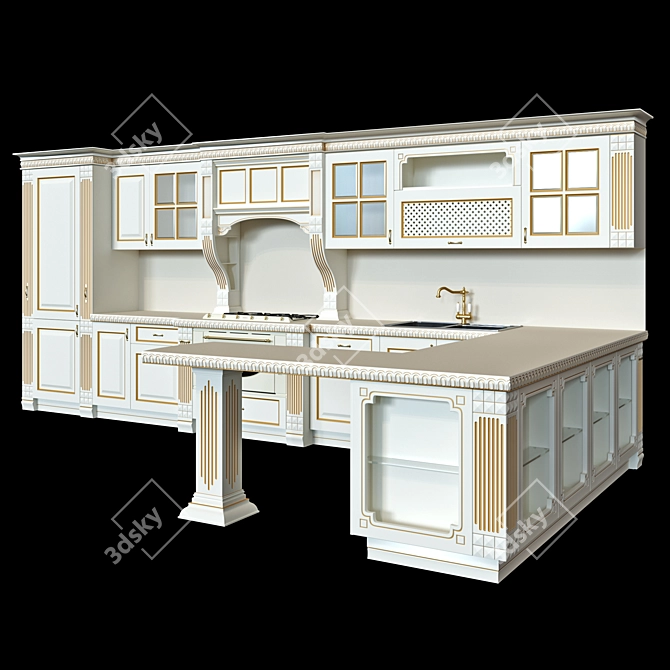 Classico Kitchen Set by VISMAP 3D model image 1