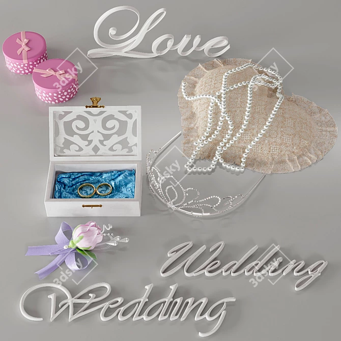 Wedding 3D Model Pack 3D model image 1