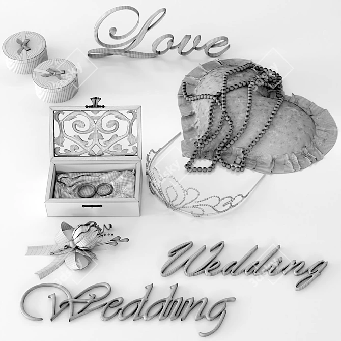 Wedding 3D Model Pack 3D model image 2