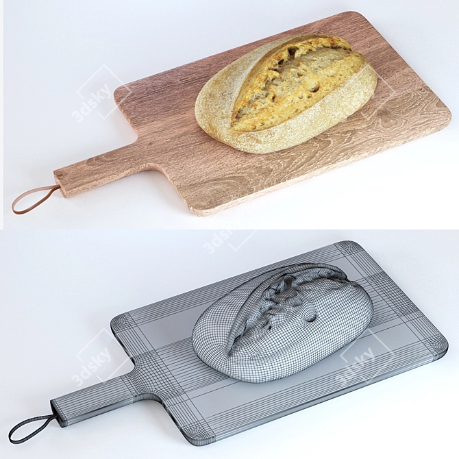 EvaSolo Nordic Board & Bread 3D model image 3