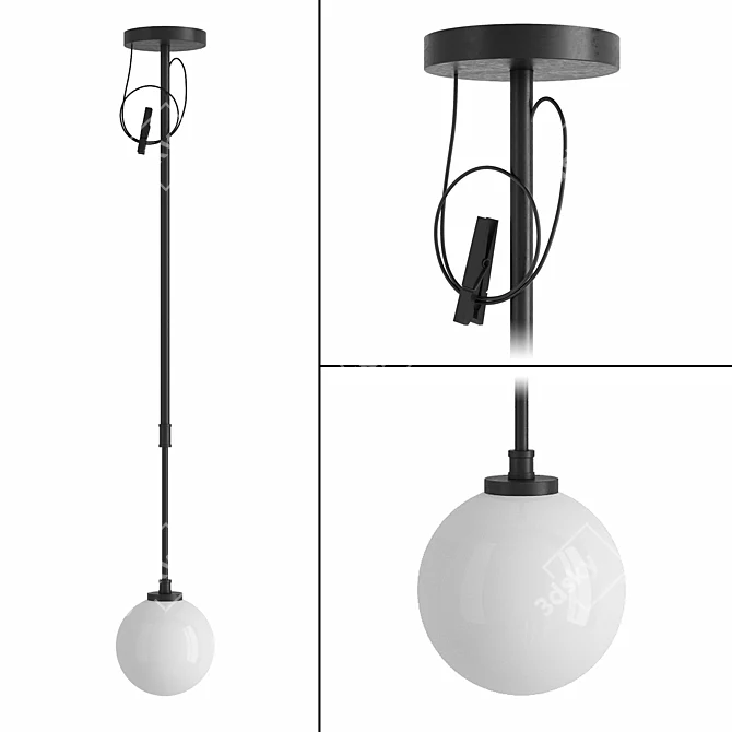 Designer Boffi Pendant Lamp 3D model image 1