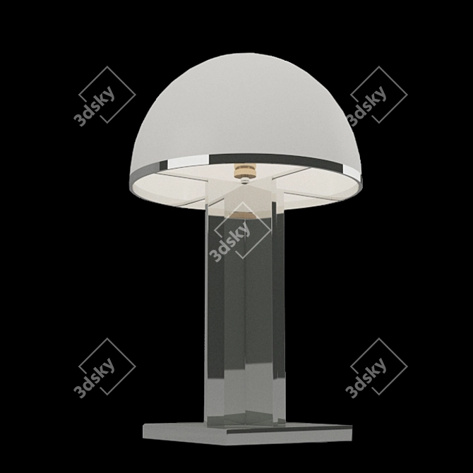  Eichholtz Berkley Silver Table Lamp - Elegant and Illuminating 3D model image 1