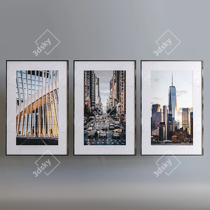 NYC Landscapes: Aluminum Framed Art 3D model image 1