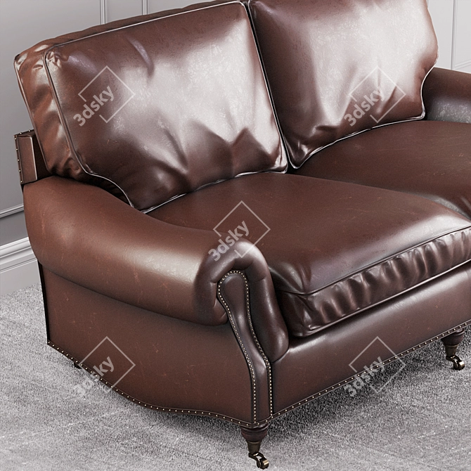 Elegant Balmoral Sofa: Luxurious Comfort 3D model image 2