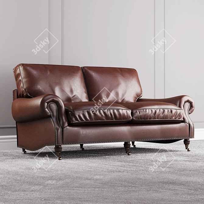Elegant Balmoral Sofa: Luxurious Comfort 3D model image 3