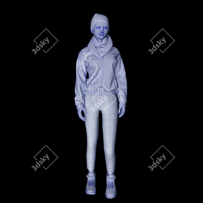 Title: Modern Poseable Mannequin 3D model image 3