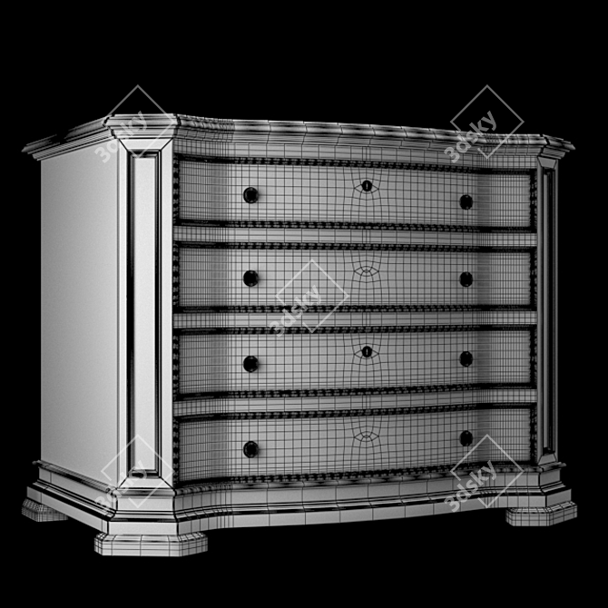 Title: Elegant Grandover 2-Drawer Chest 3D model image 3