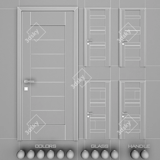 Profil Doors U - Stylish & Durable Set 3D model image 3