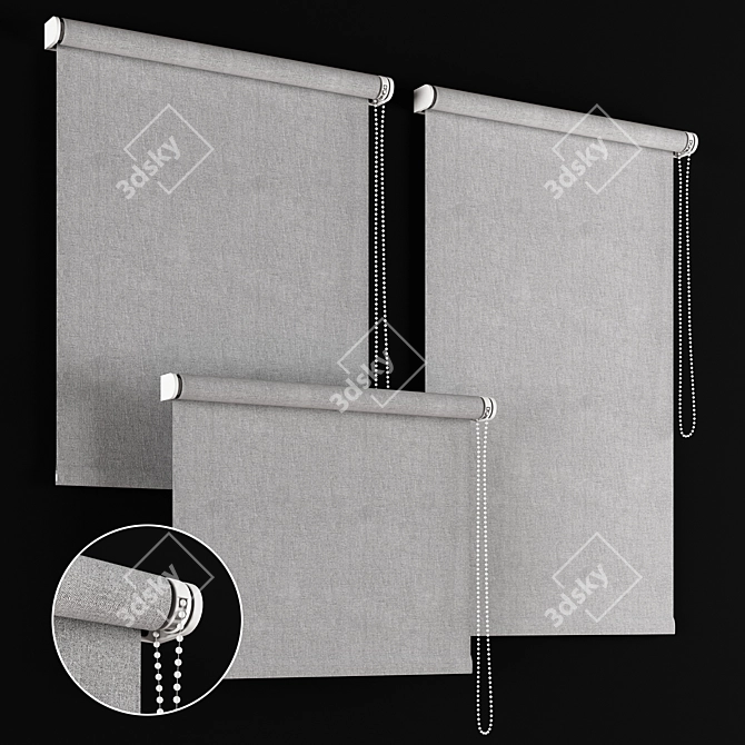 Elegant Roller Blind: Modern Design 3D model image 1