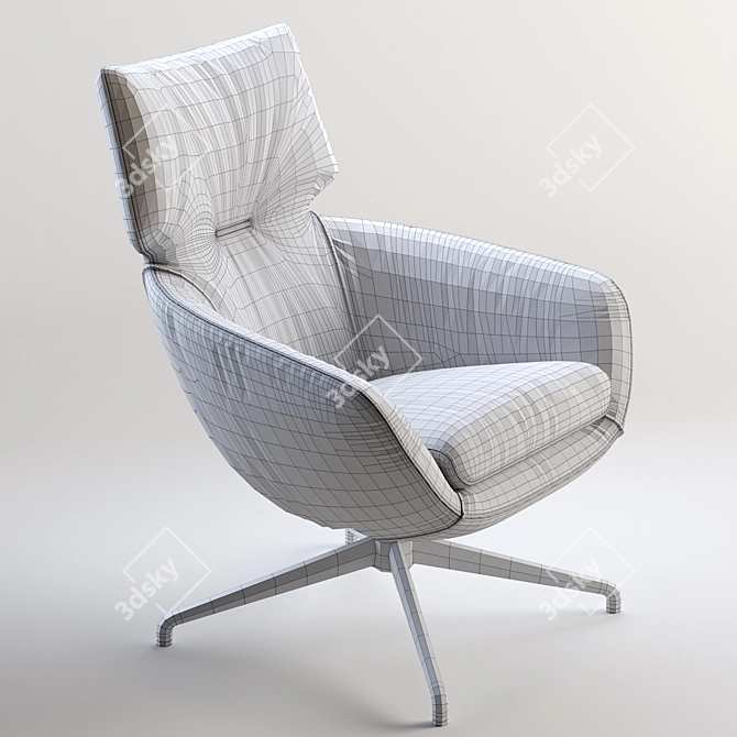 Luxurious LEOLUX LX Chair | Designed by Gino Carollo 3D model image 3