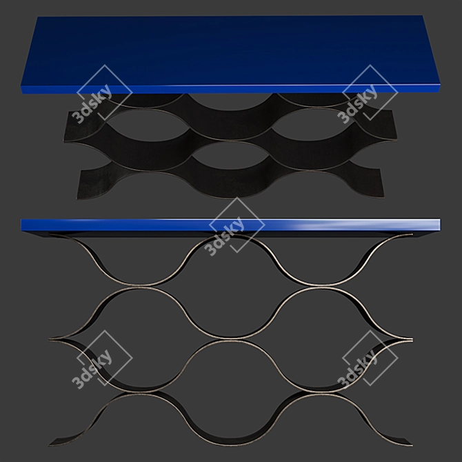 Elegant Alberto Pinto Console 3D model image 1