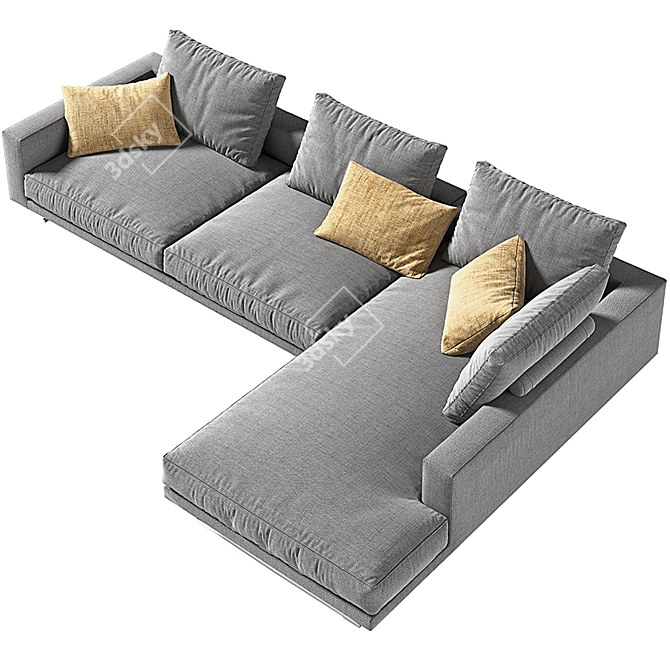 FLEXFORM CAMPIELLO Sofa - 334см x 217см x 86см 3D model image 2