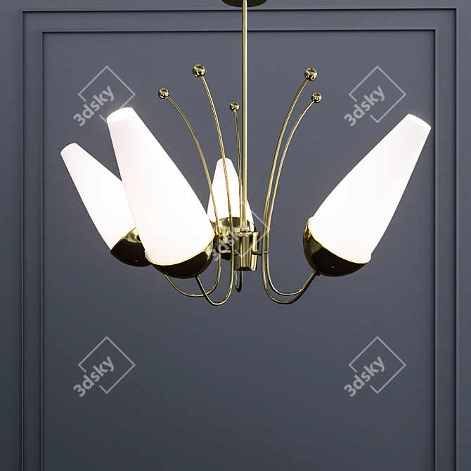 Title: Hudson Valley Amee Pendant Light 3D model image 1