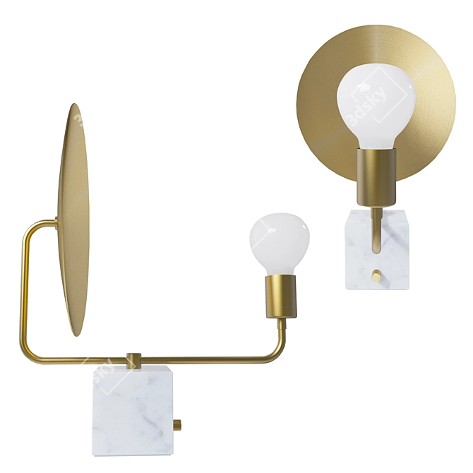 Sleek Helios Table Lamp: Modern Design & High-Quality Craftsmanship 3D model image 2