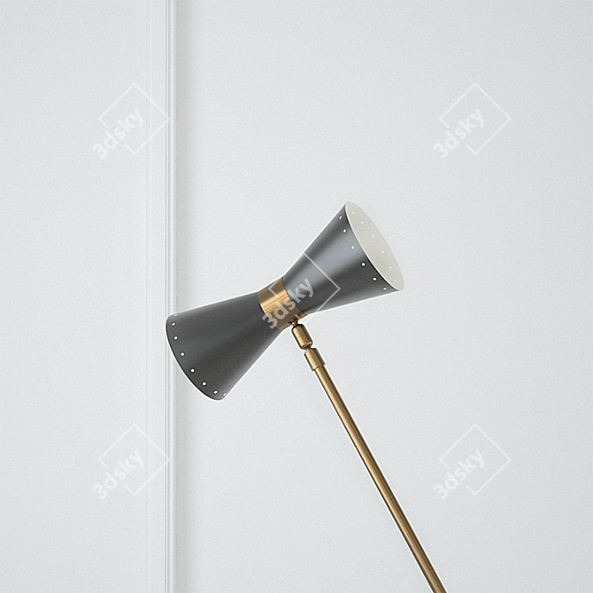 Sturdy Balance Lamp for Outdoors 3D model image 3