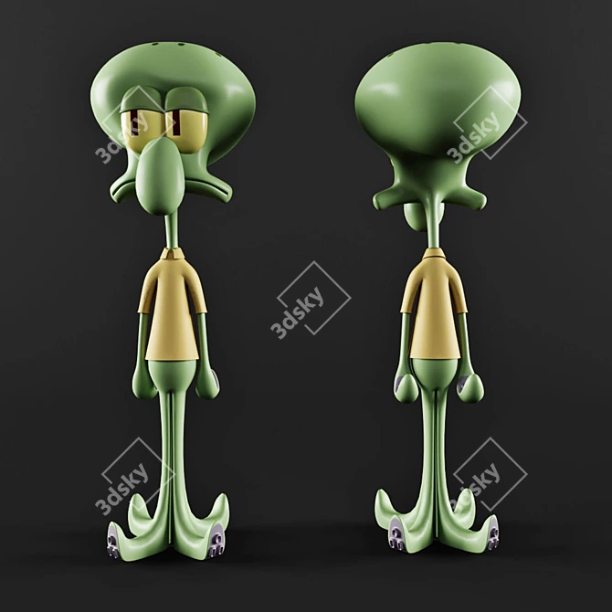 Squidward Collectible Figure 3D model image 1