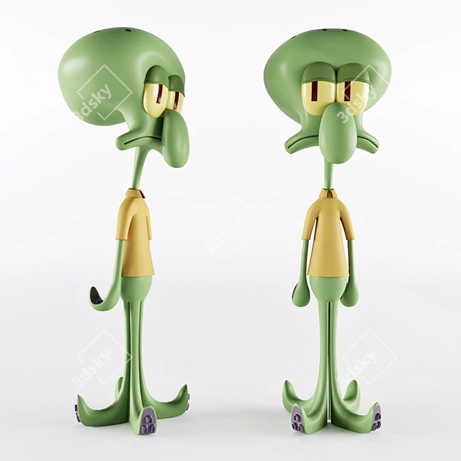 Squidward Collectible Figure 3D model image 3