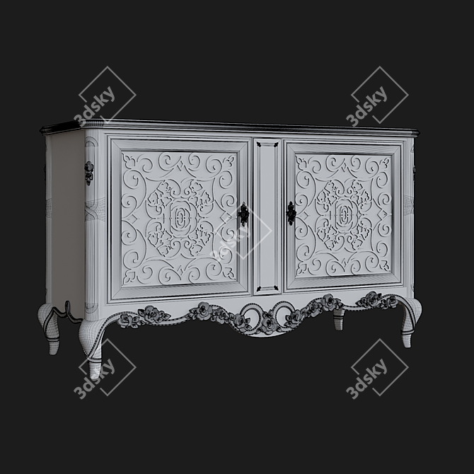 Elegant Stella del Mobile Dresser 3D model image 3