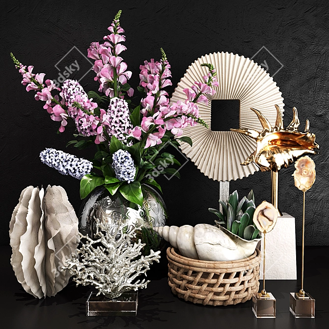 Elegant Decor Set: Versatile and Stylish 3D model image 1