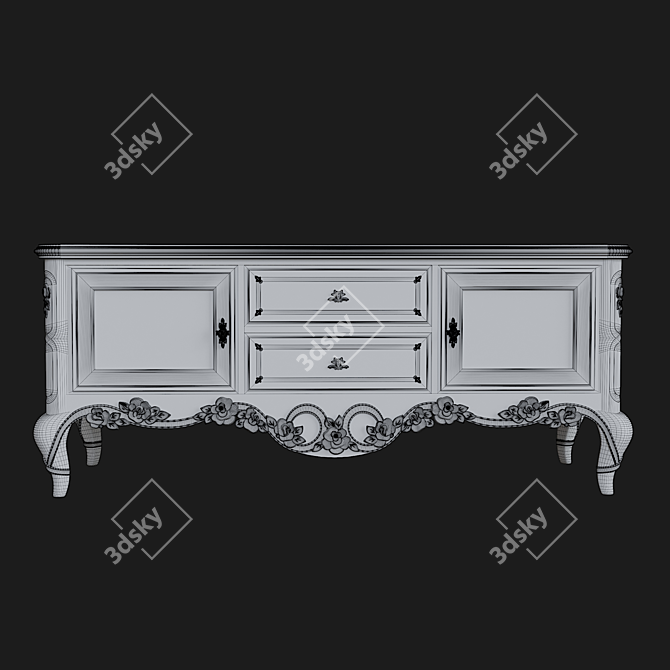 Stella TV Stand CR.102 3D model image 3