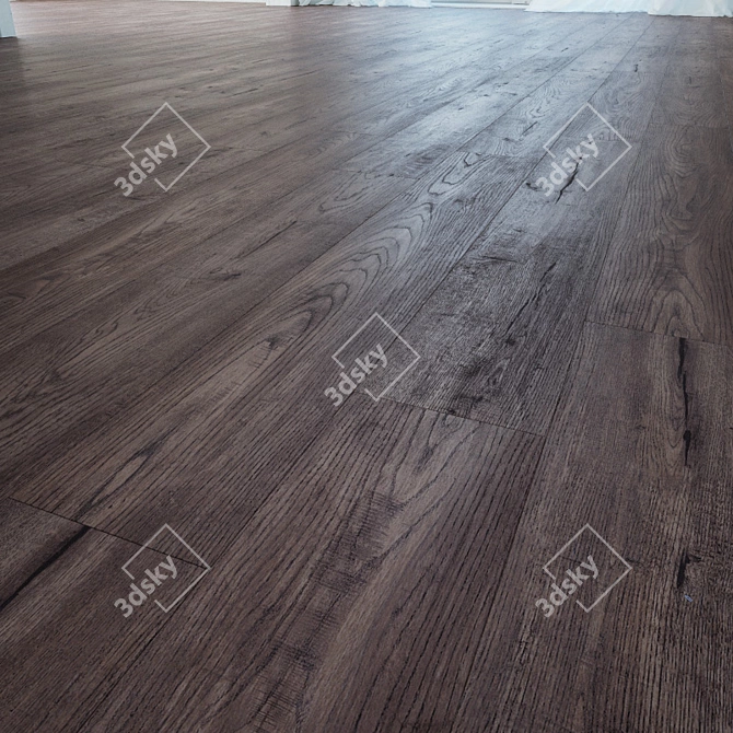 Barcelona Oak Wood Flooring 3D model image 1