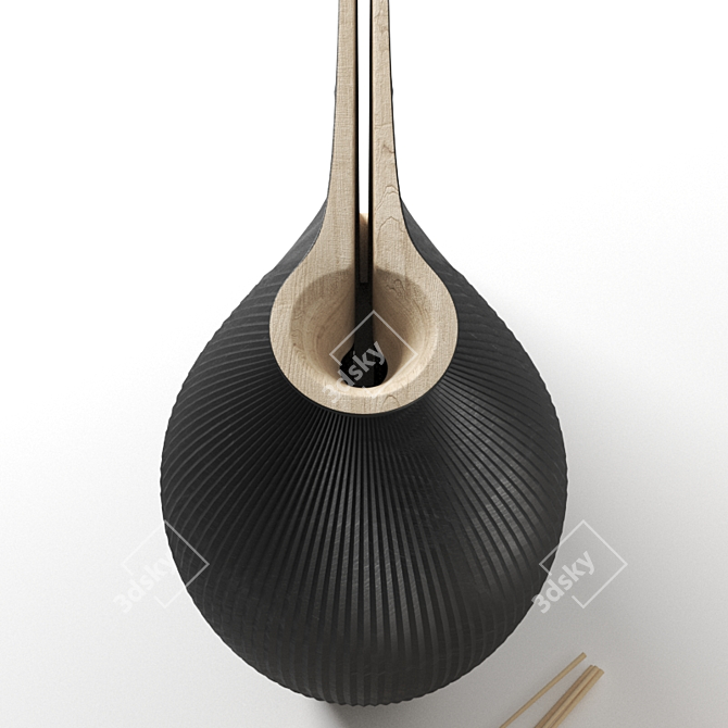 Sleek Zaha Hadid Vases 3D model image 2