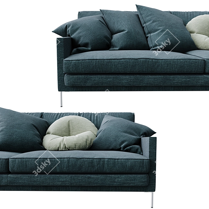 Modern Ash Sofa: Eilersen Elegance 3D model image 2