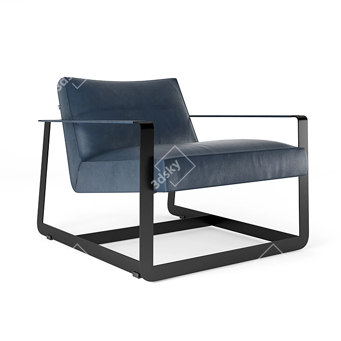 Poliform Gaston Armchair: Timeless Elegance 3D model image 1