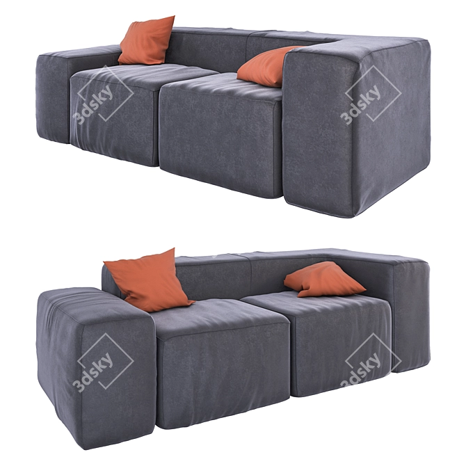 Modern Loft Illini Sofa 3D model image 1
