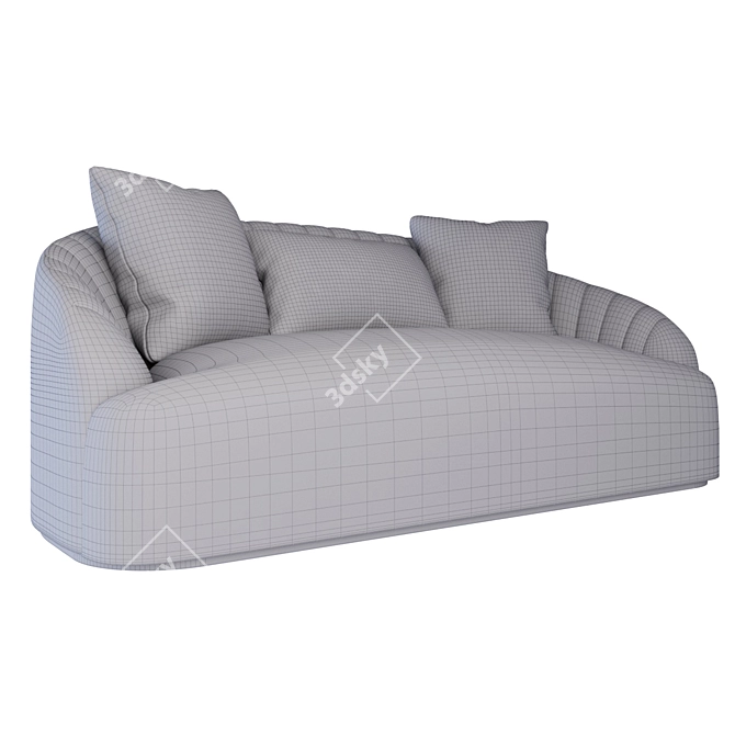 Modern Sunpan Astrid Sofa 3D model image 3