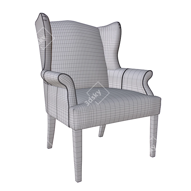 Premium Armchair: High-Quality 3D Model 3D model image 3