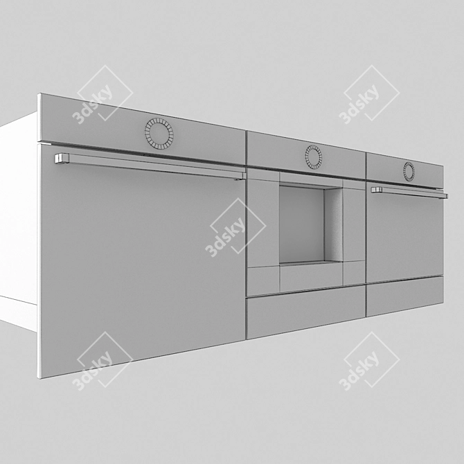 Bosch 3-in-1 Built-in Oven  3D model image 3