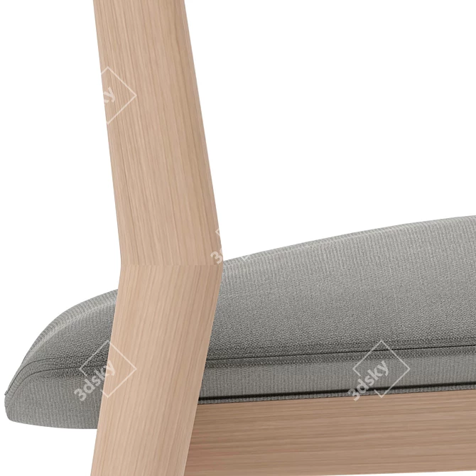 Sophisticated Prostoria Dobra Chair 3D model image 2