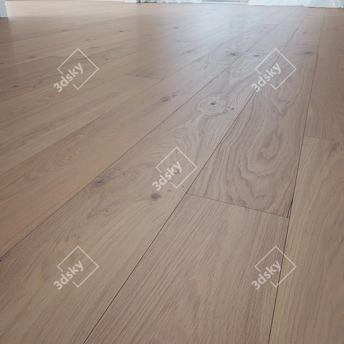 Ceilon Oak Wooden Flooring 3D model image 1