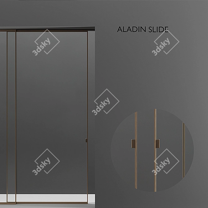 Sleek and Stylish Glas Italia Doors 3D model image 3